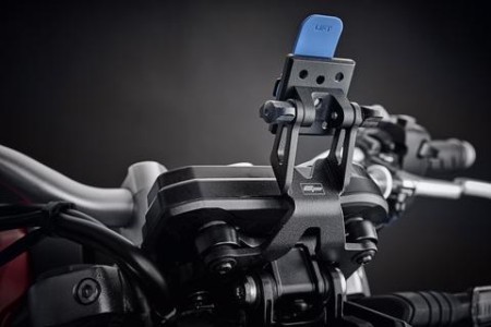 Moto GuzziEvotech Quad Lock Handlebar Clamp Sat Nav Mount - Moto Guzzi V100  Mandello (2023+)
