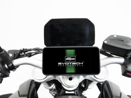 Evotech Performance SP Connect Compatible Handlebar Clamp Sat Nav Mount for Honda CRF1000L Africa Twin and Triumph Tiger 800 / 900 / 1050