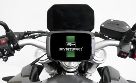 Evotech Performance TomTom Compatible Handlebar Clamp Sat Nav Mount for Honda CRF1000L Africa Twin and Triumph Tiger 800 / 900 / 1050