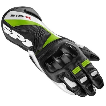 Spidi STS-3 XPD Motorcycle Riding Leather Gloves green