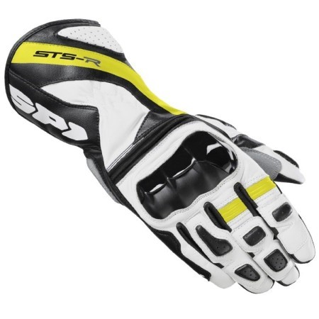 Spidi STS-3 XPD Motorcycle Riding Leather Gloves white yell