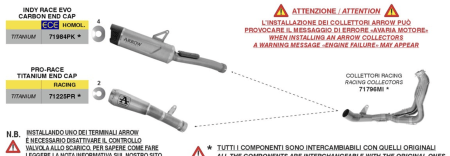Arrow Racing Headers and Silencers for 2025+ Honda CBR1000RR-R Fireblade img