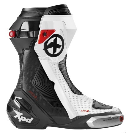 Spidi XPD XP9-R Motorcycle Track Day Riding Boots black/white