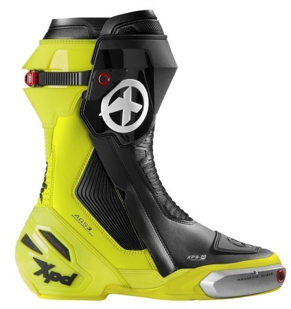 Spidi XPD XP9-R Motorcycle Track Day Riding Boots lime/black