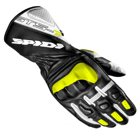 Spidi STS-3 XPD Motorcycle Riding Leather Gloves fluo