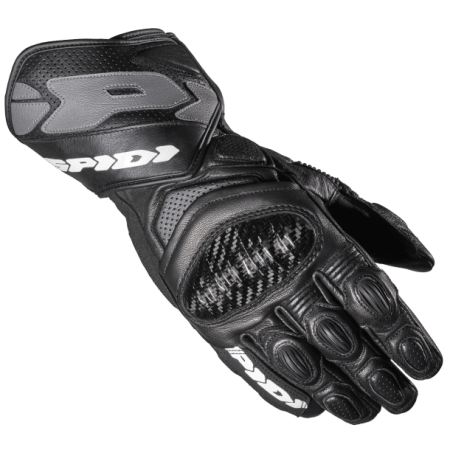 Spidi CARBO 7 Motorcycle Riding Leather Gloves Black