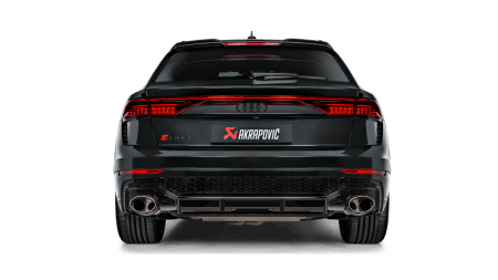 Akrapovic Evolution Line Cat Back (Titanium) w/Carbon Fiber/Titanium Tips for 2020+ Audi RS Q8 (4...