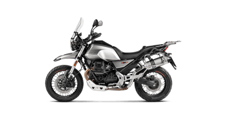 Akrapovic Slip-On Exhaust Moto Guzzi V85 TT 2019-2020 - (MPN # S-MG8SO1-HFTT)