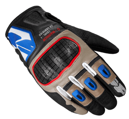 Spidi G-WARRIOR Motorcycle Riding Leather Gloves blue