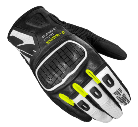 Spidi G-WARRIOR Motorcycle Riding Leather Gloves fluo yellow