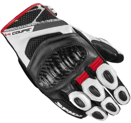 Spidi X4 Coupe Motorcycle Riding Leather Gloves red