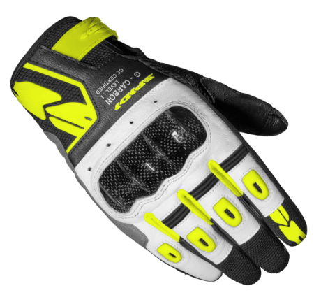 Spidi G-CARBON Motorcycle Riding Leather Gloves 19