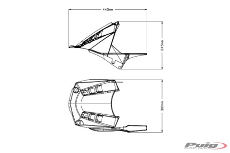 PUIG Rear Fender for 2020+ Honda CBR1000RR-R Fireblade