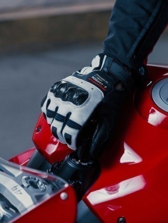 Spidi G-CARBON Motorcycle Riding Leather Gloves 2