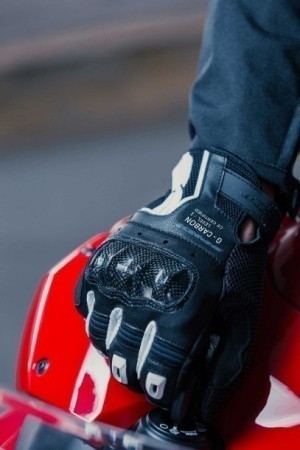 Spidi G-CARBON Motorcycle Riding Leather Gloves 7