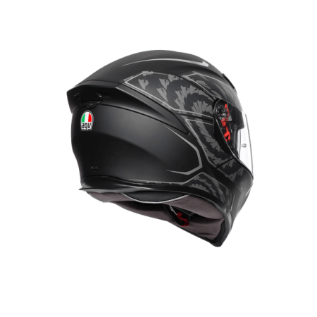 AGV K5 S Multi DOT (ECE) - Tornado Matt Black/Silver Helmet