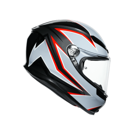 AGV K6 Flash DOT (ECE) Multi Mplk - Matt Black/ Grey/ Red Helmet right