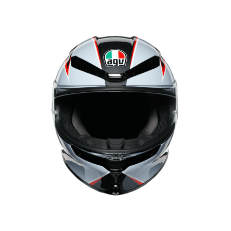 AGV K6 Flash DOT (ECE) Multi Mplk - Matt Black/ Grey/ Red Helmet front