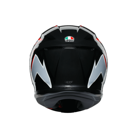 AGV K6 Flash DOT (ECE) Multi Mplk - Matt Black/ Grey/ Red Helmet back