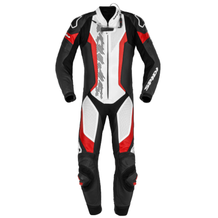Spidi Laser Pro Perforated Leather Suit white red
