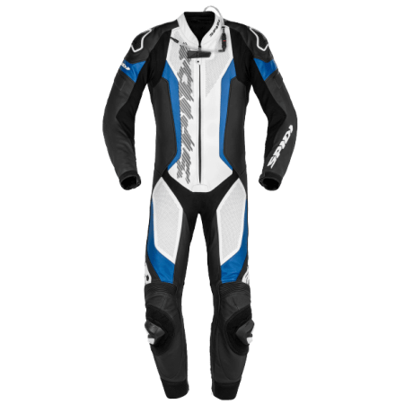 Spidi Laser Pro Perforated Leather Suit white blue