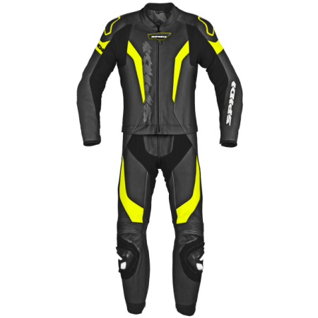 Spidi Laser Touring Leather Suit Black/Yellow