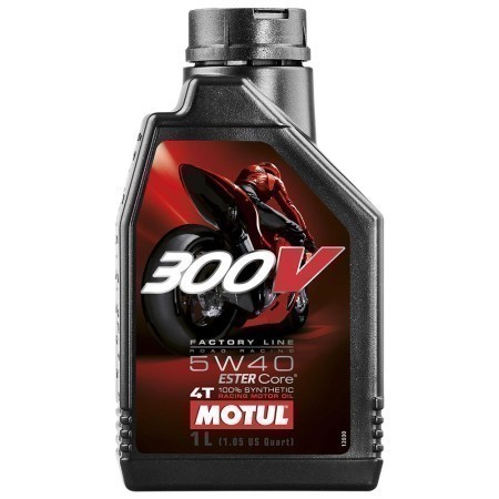 Engine oil MOTUL 300V Factory Line Racing synthetic 4T 10W40 1L -   - motorcycle store