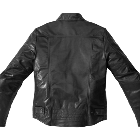 Spidi GARAGE Leather Jacket black back