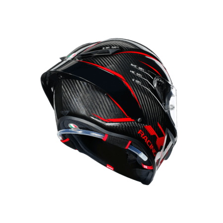 AGV Pista GP RR ECE-DOT Multi - Performance Helmet Carbon/Red Race Replica rear top