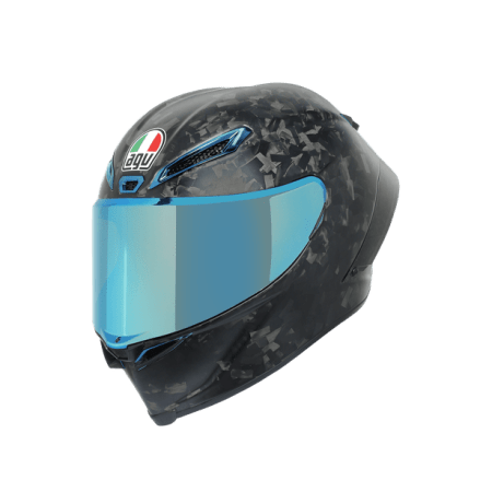 AGV Pista GP RR Special Edition - FUTURO CARBONIO FORGIATO/ ELETTRO IRIDIUM Helmet left front
