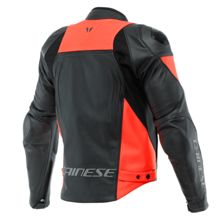 Dainese Racing 4 Perforated Leather Jacket Red Back