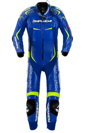 Spidi Track Wind Replica Evo Perforated Leather Suit blue