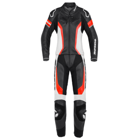 Spidi Laser Touring Leather Suit Red/White