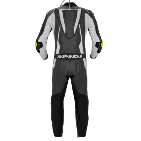 Spidi Sport Warrior Perforated Pro Leather Suit yellow back