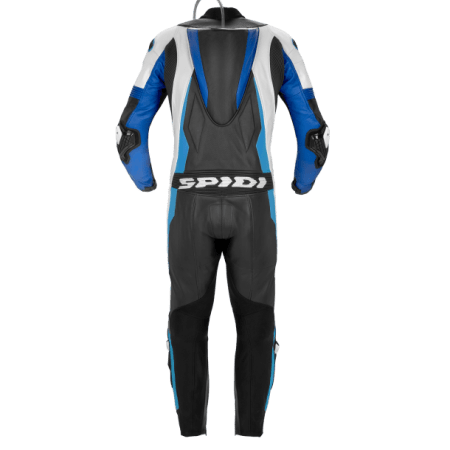 Spidi Sport Warrior Perforated Pro Leather Suit blue back