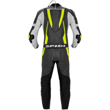 Spidi Sport Warrior Perforated Pro Leather Suit yellow back