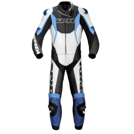 Spidi Sport Warrior Tour Leather Suit white/blue